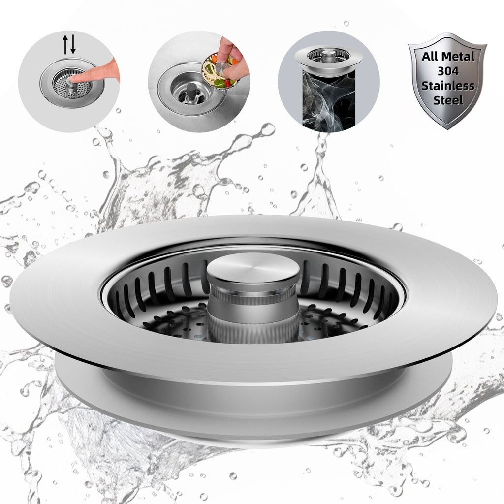 3 in 1 Kitchen Sink Drain Strainer