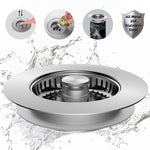 3 in 1 Kitchen Sink Drain Strainer